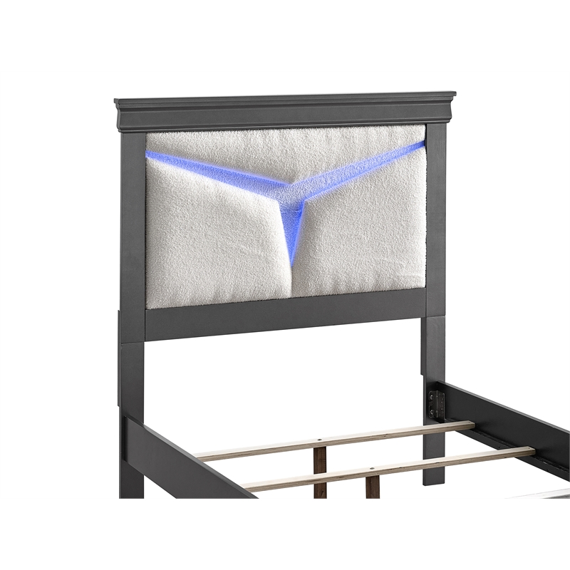 Glory Furniture Lorana G6502G-TB5 Twin Bed  Gunmetal Gray
