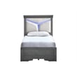 Glory Furniture Lorana G6502G-TB5 Twin Bed  Gunmetal Gray