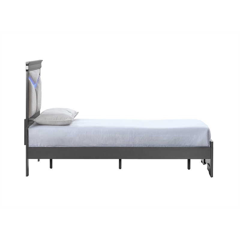 Glory Furniture Lorana G6502G-TB5 Twin Bed  Gunmetal Gray