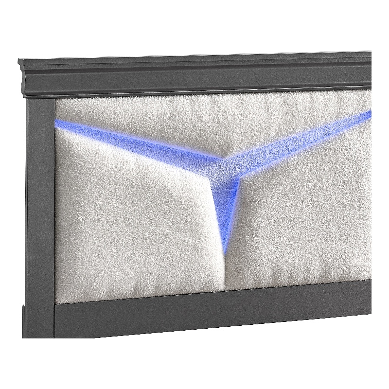 Glory Furniture Lorana G6502G-TB5 Twin Bed  Gunmetal Gray