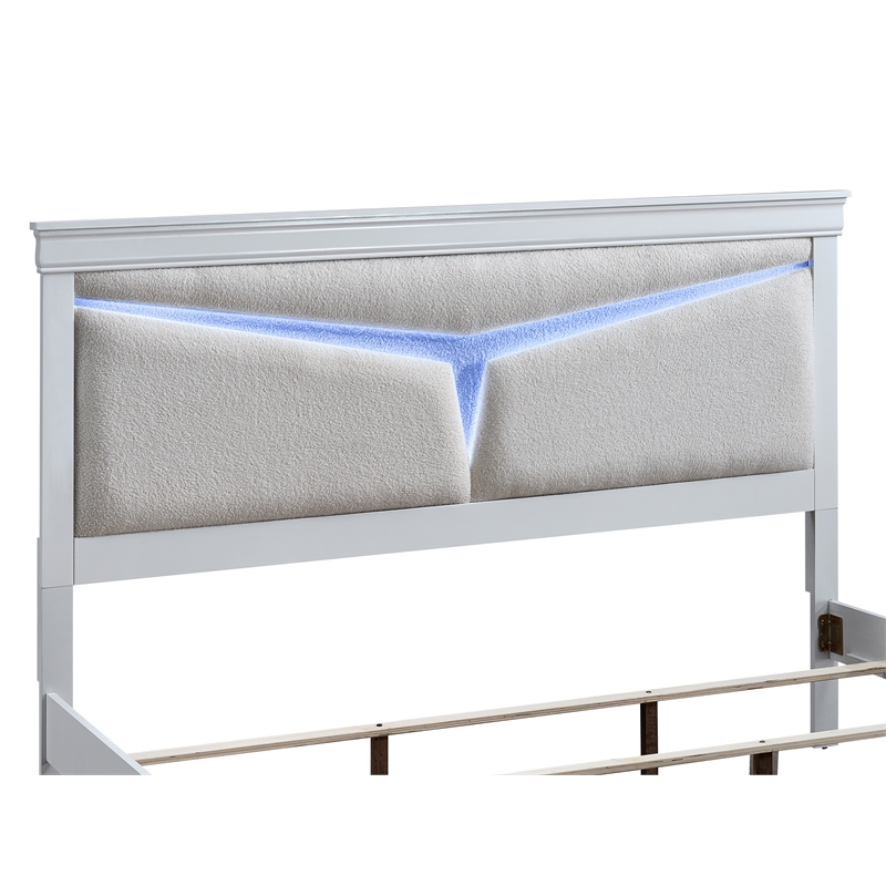 Glory Furniture Lorana G6590G-KB5 King Bed  Sparkling White