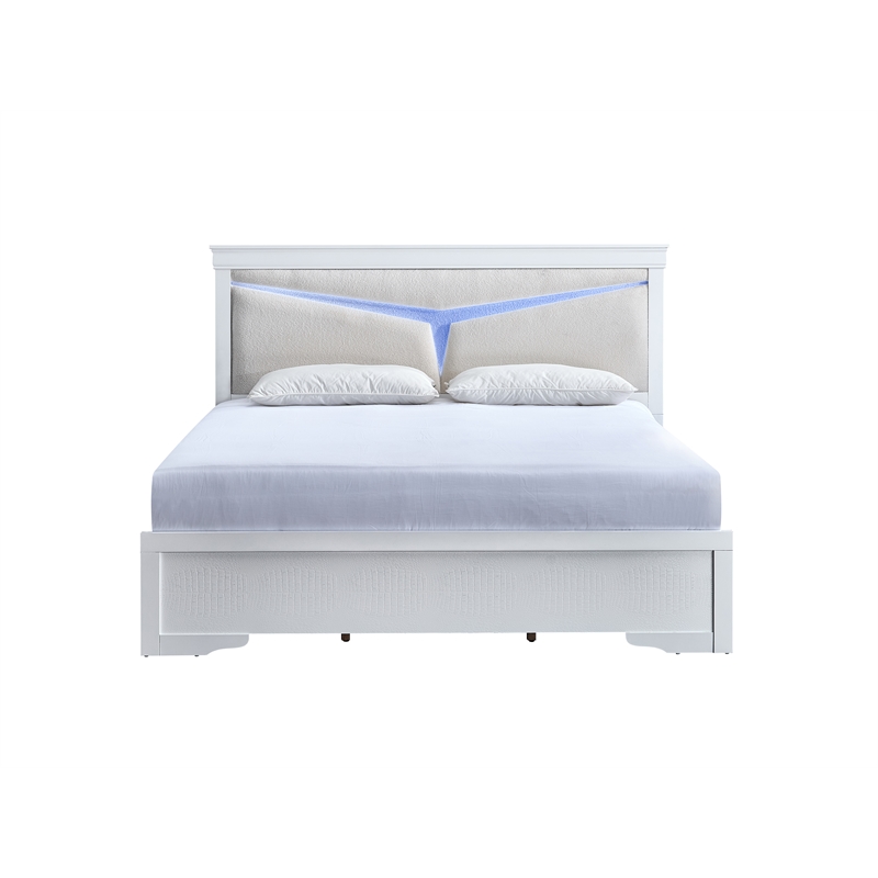 Glory Furniture Lorana G6590G-KB5 King Bed  Sparkling White