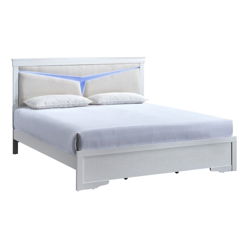 Glory Furniture Lorana G6590G-QB5 Queen Bed  Sparkling White