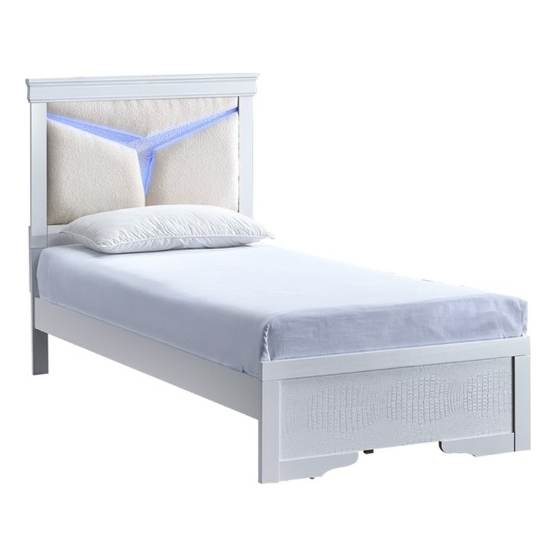 Glory Furniture Lorana G6590G-TB5 Twin Bed  Sparkling White