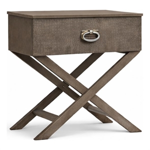 Glory Furniture Joey G007GRAY-N 1 Drawer Nightstand  Gray