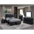 Glory Furniture Grande Queen Bed in Black