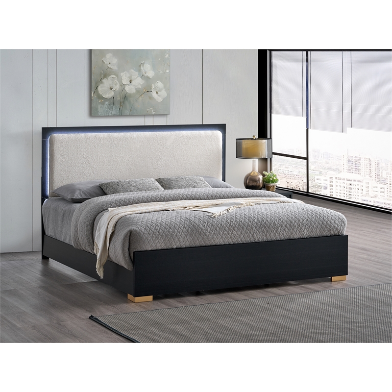 Glory Furniture Steeler G004500A-FB FULL BED  Black Gold