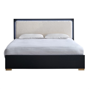 Glory Furniture Steeler G004500A-QB QUEEN BED  Black Gold