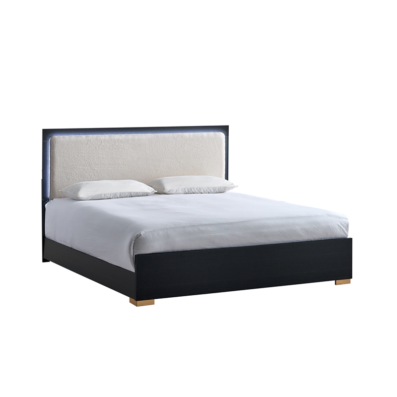 Glory Furniture Steeler G004500A-QB QUEEN BED  Black Gold