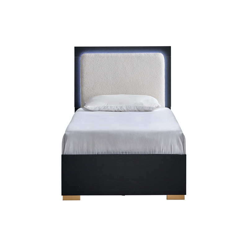 Glory Furniture Steeler G004500A-TB TWIN BED  Black Gold