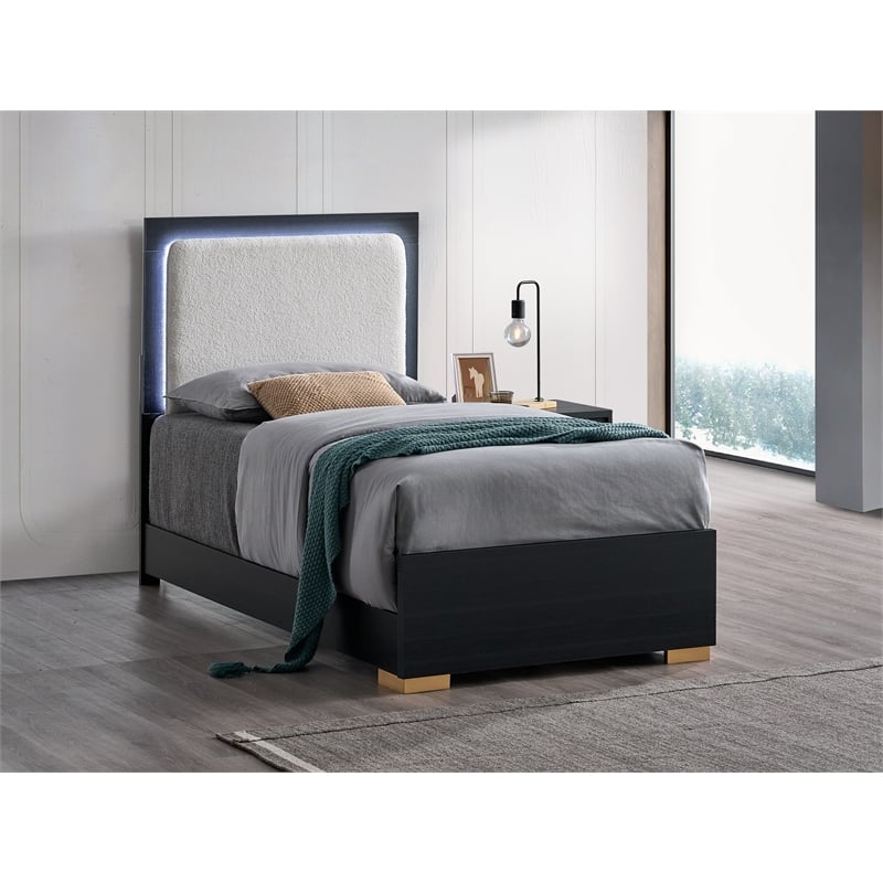 Glory Furniture Steeler G004500A-TB TWIN BED  Black Gold