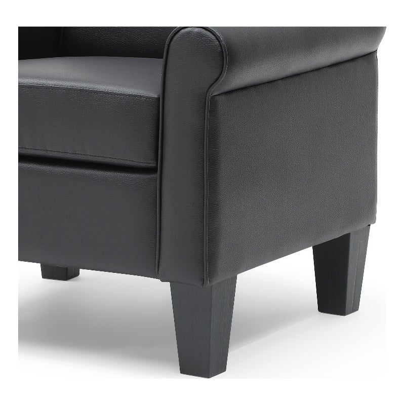 Glory Furniture Vineland G00712-C Chair  Black Faux Leather