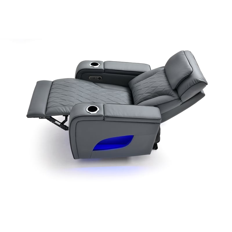 Glory Furniture Lumin G00805A-RC Recliner  Gray