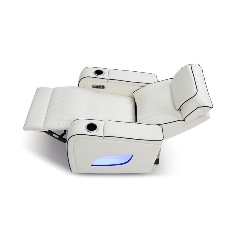 Glory Furniture Lumin G00807A-RC Recliner   White