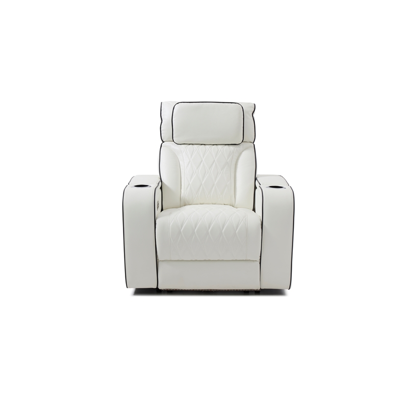 Glory Furniture Lumin G00807A-RC Recliner   White