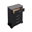 Glory Furniture Grande G003500-CH Chest  Black with Gray Top