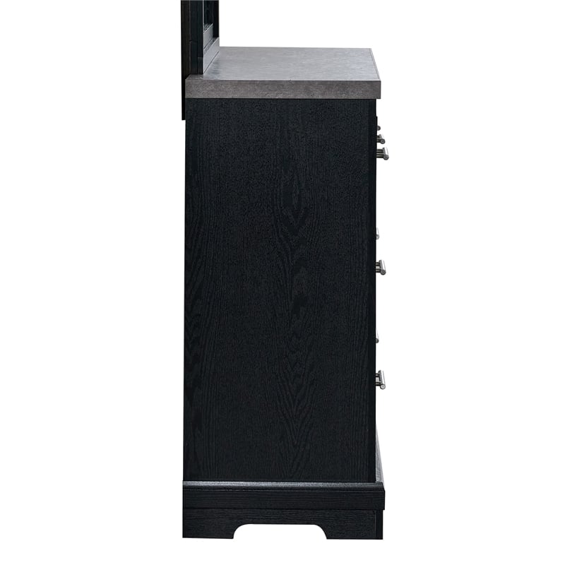 Glory Furniture Grande G003500-D Dresser  Black with Gray Top