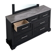 Glory Furniture Grande G003500-D Dresser  Black with Gray Top