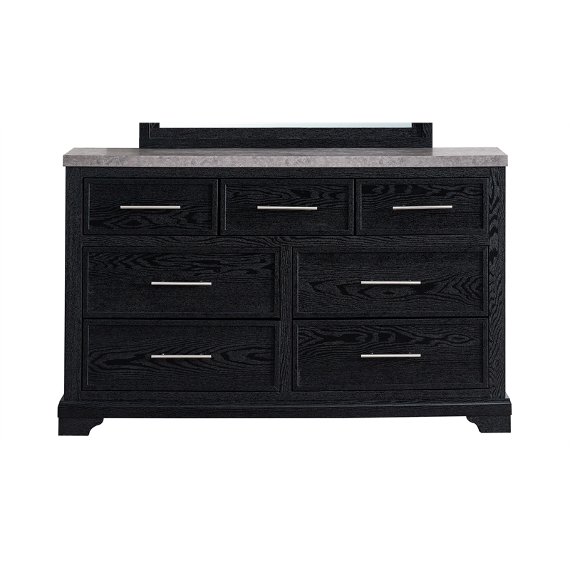 Glory Furniture Grande G003500-D Dresser  Black with Gray Top