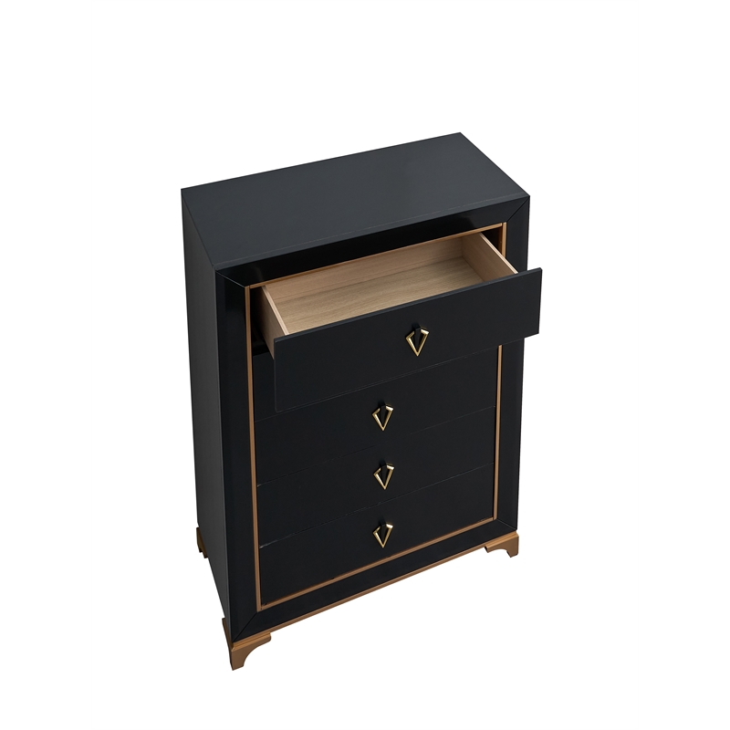 Glory Furniture Kramer G006900-CH CHEST  Black/Gold