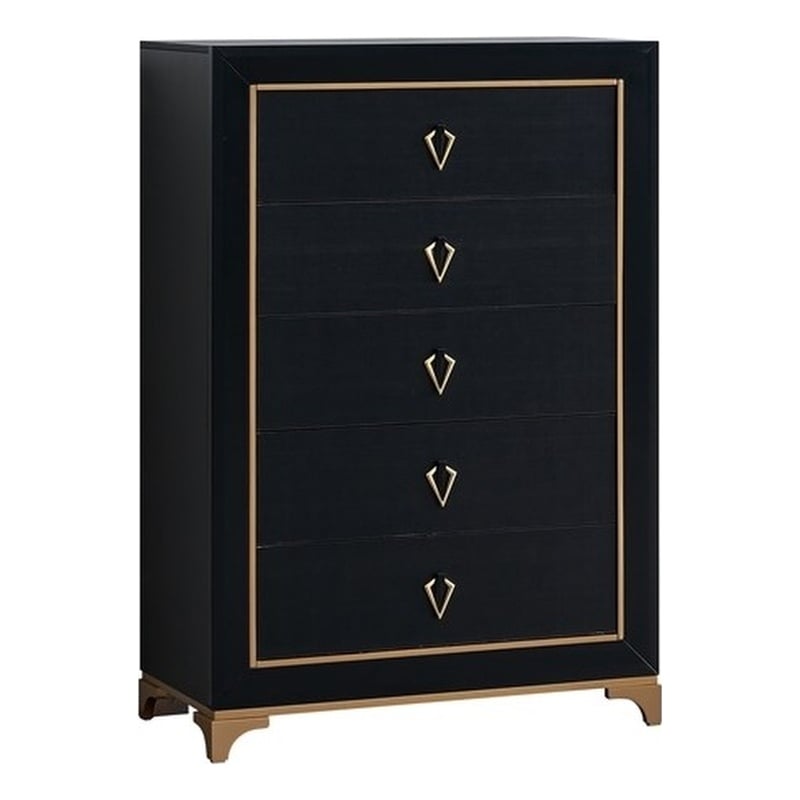 Glory Furniture Kramer G006900-CH CHEST  Black/Gold