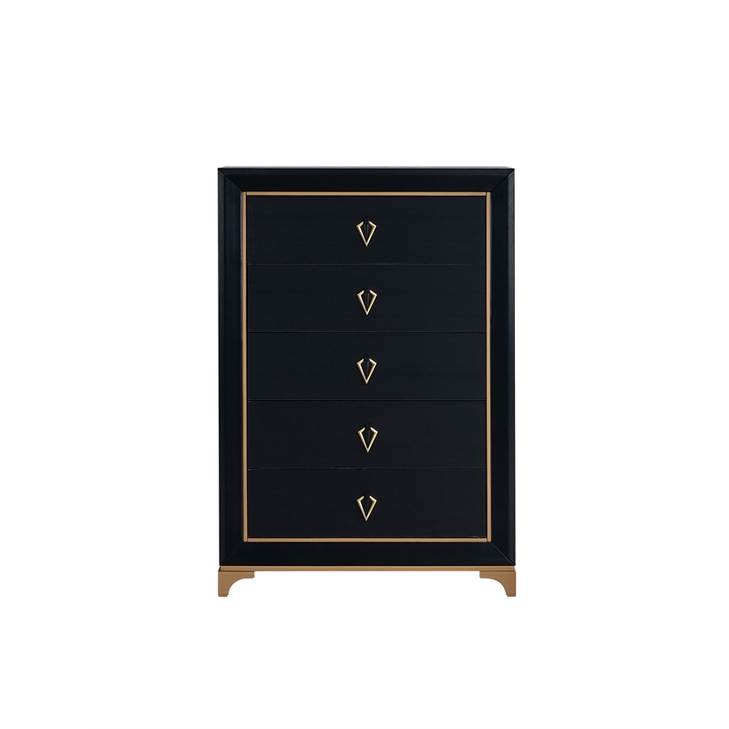 Glory Furniture Kramer G006900-CH CHEST  Black/Gold