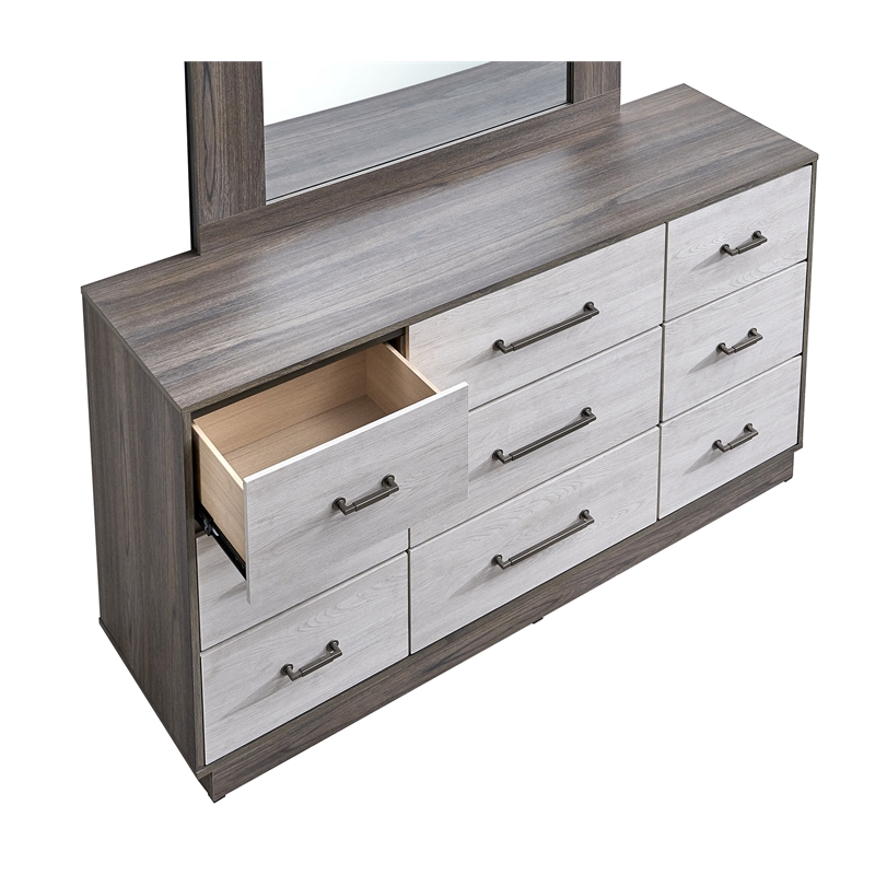 Glory Furniture Aberdeen G02500-D Dresser  Gray/Oak