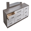 Glory Furniture Aberdeen G02500-D Dresser  Gray/Oak