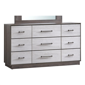 Glory Furniture Aberdeen G02500-D Dresser  Gray/Oak