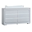Glory Furniture Milan 6-Drawers Wood Bedroom Dresser in White