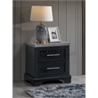 Glory Furniture Grande G003500-N Nightstand  Black and Gray