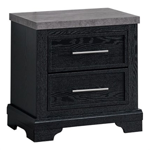 Glory Furniture Grande G003500-N Nightstand  Black and Gray