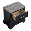 Glory Furniture Grande G003500-N Nightstand  Black and Gray