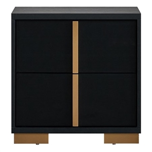 Glory Furniture Steeler G004500-N NIGHTSTAND  Black Gold