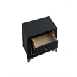 Glory Furniture Kramer G006900-N 2 Drawer NIGHTSTAND  Black Gold