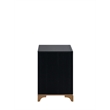 Glory Furniture Kramer G006900-N 2 Drawer NIGHTSTAND  Black Gold