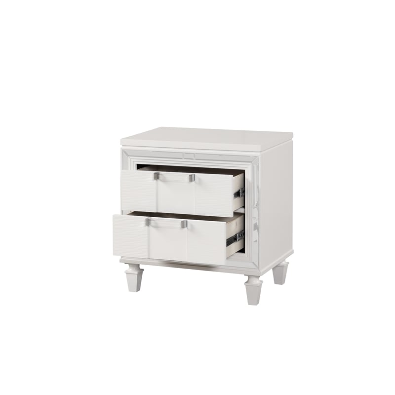 Glory Furniture Genoa G05790-N Nightstand  Sparkling White