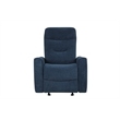 Glory Furniture Paterson Swivel Recliner in Blue