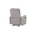 Glory Furniture Paterson Swivel Recliner in Gray