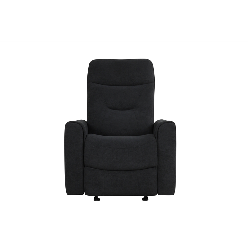 Glory Furniture Paterson Swivel Recliner in Black
