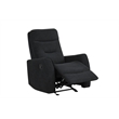 Glory Furniture Paterson Swivel Recliner in Black