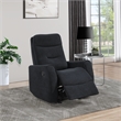 Glory Furniture Paterson Swivel Recliner in Black