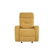 Glory Furniture Paterson Swivel Recliner in Yellow