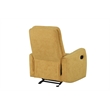 Glory Furniture Paterson Swivel Recliner in Yellow