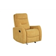 Glory Furniture Paterson Swivel Recliner in Yellow