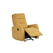Glory Furniture Paterson Swivel Recliner in Yellow