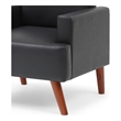 Glory Furniture Ventura Faux Leather Accent Chair in Black