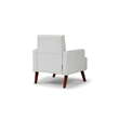 Glory Furniture Ventura Faux Leather Accent Chair in White