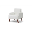 Glory Furniture Ventura Faux Leather Accent Chair in White