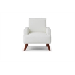 Glory Furniture Ventura Faux Leather Accent Chair in White
